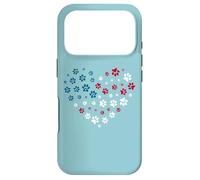 Carcasa para iPhone 17 Pro American Flag Patriotic Dog and Cat Paw Print 4th of July