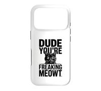 Carcasa para iPhone 17 Pro Amigo, Eres una Maldita Imagen de Gato sorprendido por Meowt
