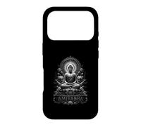 Carcasa para iPhone 17 Pro Amitabha Buda Meditación Lotus Dharma Rueda Mandala