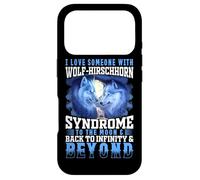 Carcasa para iPhone 17 Pro Amo a Alguien con síndrome de Wolf-Hirschhorn hasta la Luna & B