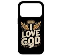 Carcasa para iPhone 17 Pro Amo a Dios con alas y Paloma