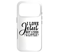 Carcasa para iPhone 17 Pro Amo a Jesús Pero yo Cristo Dios Cristiano Cruzar Hombres y Mujeres