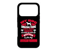 Carcasa para iPhone 17 Pro Amo a mi Perro American Foxhound Funny Puppy Dogs Lovers