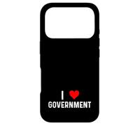 Carcasa para iPhone 17 Pro Amo el Gobierno - Corazón Estado Federal Política Local