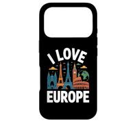 Carcasa para iPhone 17 Pro Amo Europa Monumentos icónicos Aventuras Viajes