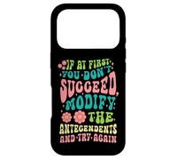 Carcasa para iPhone 17 Pro Analista de conducta ABA Terapeuta Si no Tiene éxito