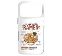 Carcasa para iPhone 17 Pro Anatomía del Ramen Comida Japonesa Retro Gastronomía Estética