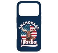 Carcasa para iPhone 17 Pro Anchorage Alaska Moose Viewing Alaska Flag Hunting Souvenir