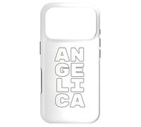 Carcasa para iPhone 17 Pro Angelica Personalized Retro Girls Custom Angelica Name