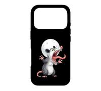 Carcasa para iPhone 17 Pro Angry Screaming Opossum Zarigüeya Animal Regalo Hombres Mujeres Niños