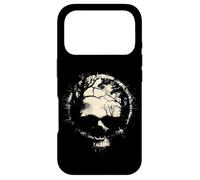 Carcasa para iPhone 17 Pro Anillo de Calavera de Bosque y Luna Surrealista Ghostly Gothic Horror Graphic