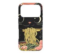 Carcasa para iPhone 17 Pro Anime Cat Ramen Graphic tee, Japanese Kawaii Retro Y2K Manga