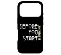 Carcasa para iPhone 17 Pro Antes de Empezar a ser Inteligente de Seguridad - Lema de Seguridad