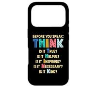 Carcasa para iPhone 17 Pro Antes de Hablar, Piensa | Motivación & Inspiración