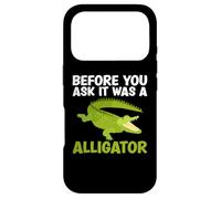 Carcasa para iPhone 17 Pro Antes de Preguntar Que era un amputado Divertido de cocodrilo