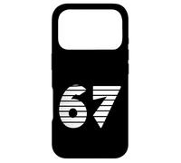 Carcasa para iPhone 17 Pro Antiguo Egipto 67 Rayas Estilo Glifo Número Diseño Minimal