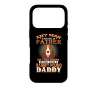 Carcasa para iPhone 17 Pro Any Man Can Be A Father Basset Hound Daddy Funny Dog Dad