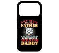 Carcasa para iPhone 17 Pro Any Man Can Be A Father Westie Daddy Funny Dog Lover