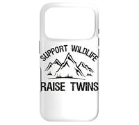 Carcasa para iPhone 17 Pro Apoyo a la Vida Silvestre Raise Twins Divertido Regalo para mamá y papá