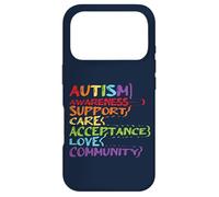 Carcasa para iPhone 17 Pro Apoyo al Autismo Atención Aceptación Amor Comunidad
