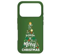 Carcasa para iPhone 17 Pro Árbol de Elementos de Navidad, Te deseamos una Feliz Navidad