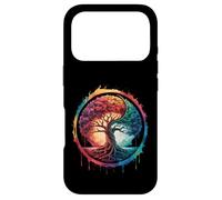 Carcasa para iPhone 17 Pro Árbol de la Vida Naturaleza Colorida Yin Yang Zen Yoga Meditación