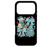 Carcasa para iPhone 17 Pro Árbol de Navidad de Jengibre con muñeco de Nieve Alegre