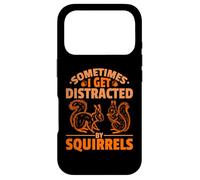 Carcasa para iPhone 17 Pro Ardilla Animales Mascota A Veces me distraen Las Ardillas