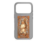 Carcasa para iPhone 17 Pro Ardilla Art Nouveau
