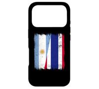 Carcasa para iPhone 17 Pro Argentina Tailandia Media Bandera Argentina Raíces tailandesas