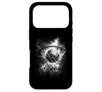 Carcasa para iPhone 17 Pro Aro de Baloncesto flameante Fiery and Slam Dunk
