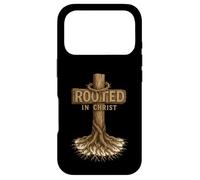 Carcasa para iPhone 17 Pro Arraigados en Cristo: Cruz Cristiana