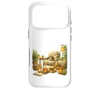 Carcasa para iPhone 17 Pro Arte de retiro de Gatos en casa Verde Acogedor