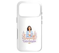Carcasa para iPhone 17 Pro Arte Floral de Fuerza de Mujer irrompible empoderada