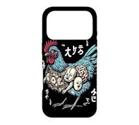 Carcasa para iPhone 17 Pro Arte japonés Raro Gallo Ero Guro