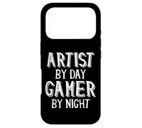 Carcasa para iPhone 17 Pro Artist by Day Gamer by Night Video Game Graphic Art Gaming