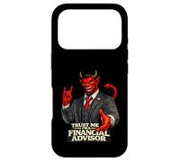 Carcasa para iPhone 17 Pro Asesor Financiero Diablo | Protesta Humor No Evil Satanás Codicia
