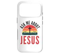 Carcasa para iPhone 17 Pro Ask Me About Jesus