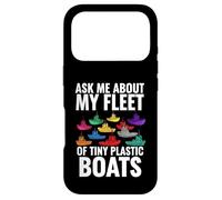 Carcasa para iPhone 17 Pro Ask Me About My Fleet of Tiny Plastic Boats 3D Printing Fun