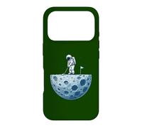 Carcasa para iPhone 17 Pro Astronauta Divertido Golfing On Moon Golf Lover Space Golfer