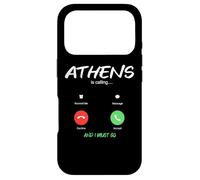 Carcasa para iPhone 17 Pro Atenas está Llamando y Tengo Que IR a Grecia Viajar Griego