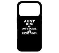 Carcasa para iPhone 17 Pro Aunt Kim Is Awesome and Knows Things Shirt Kim