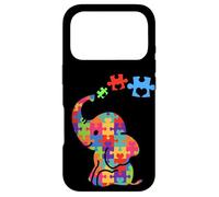 Carcasa para iPhone 17 Pro Autism Elephant Gift Autism Awareness Autistic Black