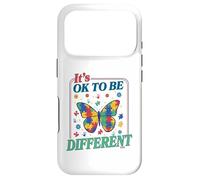 Carcasa para iPhone 17 Pro Autism It's Ok To Be Different Butterfly Puzzle Kid Teacher
