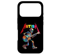 Carcasa para iPhone 17 Pro Autism Skeleton Guitar Rock Puzzle Music Autism Awareness