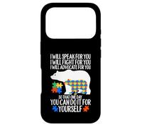 Carcasa para iPhone 17 Pro Autismo Mama Bear I Will Speak Fight Advocate For You