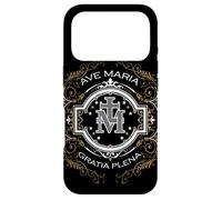 Carcasa para iPhone 17 Pro Ave Maria Schubert Misa Latina Bendita Madre María Granizo