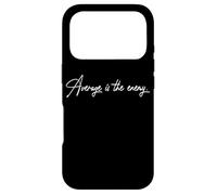 Carcasa para iPhone 17 Pro Average Is The Enemy Entrenamiento Correr Fitness Gimnasio