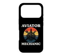 Carcasa para iPhone 17 Pro Aviator Mechanic Retro Aircraft Engine Aviation