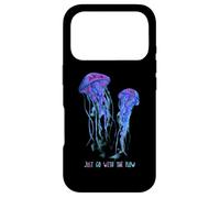 Carcasa para iPhone 17 Pro Awesome Cute Underwater Fish Sea Just Go with Flow Jellyfish